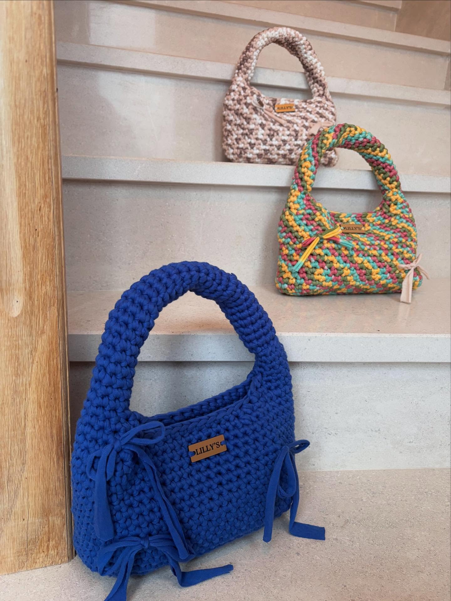 Heklane torbice na stepenicama